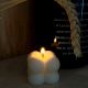 Handmade Soy Wax White Bubble Candle Decor Set of 4